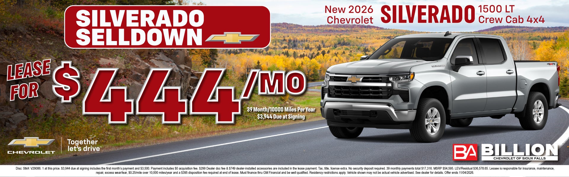NEW 2026 CHEVROLET SILVERADO 1500 LT CREW CAB