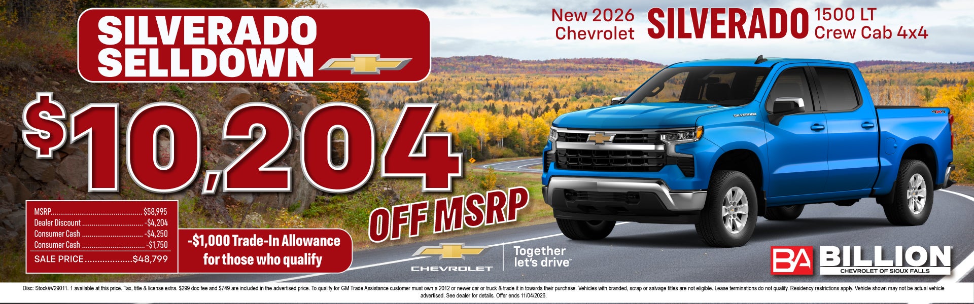 NEW 2026 CHEVROLET SILVERADO 1500 LT CREW CAB