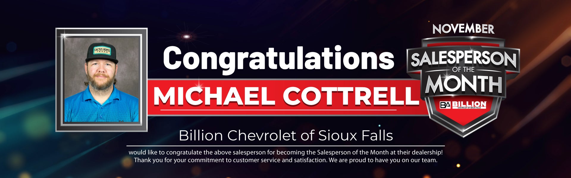 SALESPERSON OF THE MONTH