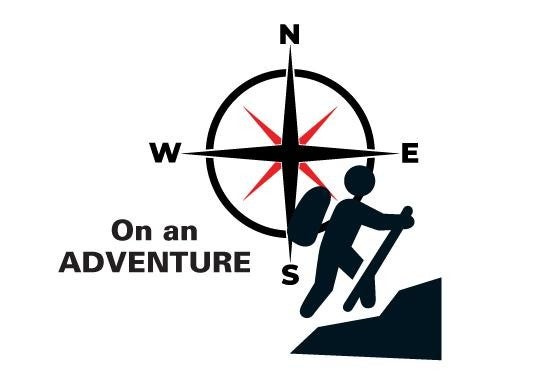 on an adventure graphic